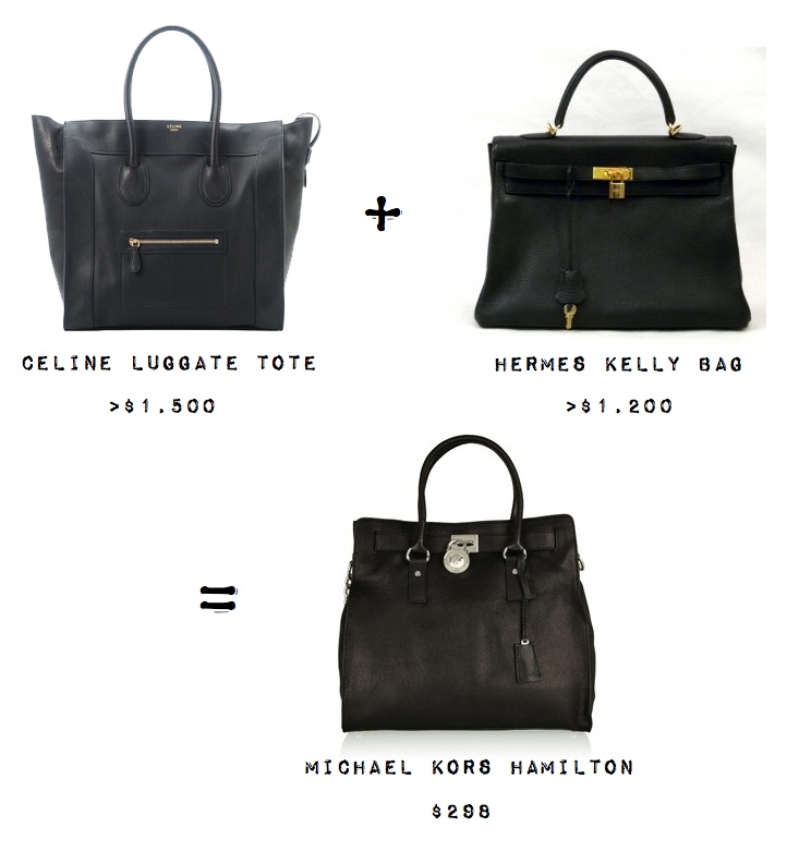 Michael Kors Hamilton Bag = Celine + Hermes