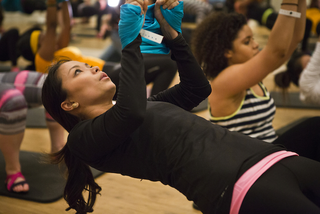 Nike Training Club Chicago, aerial yoga, air yoga