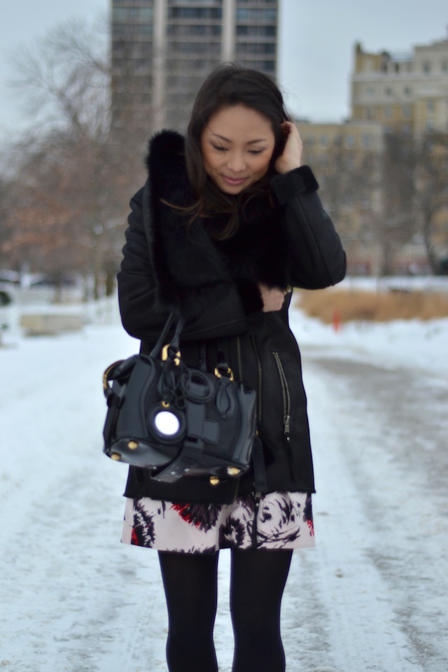 black fur coat, winter style, coats