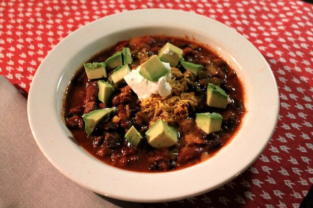 The Kittchen, three bean chili