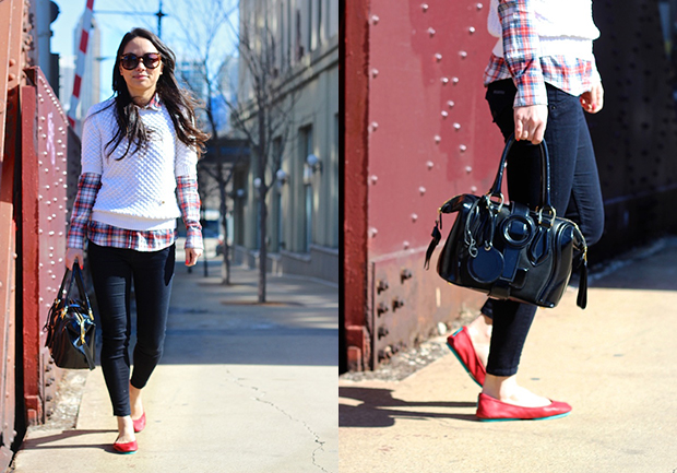 tieks, plaid, tartan, flats, winter style