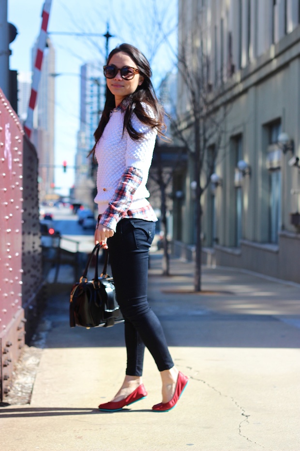 tieks, plaid, tartan, flats, winter style