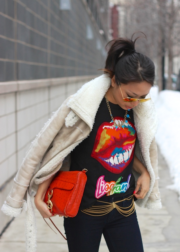 mirrored aviators, ray ban, muscle tee, lisa frank, bomber jacket