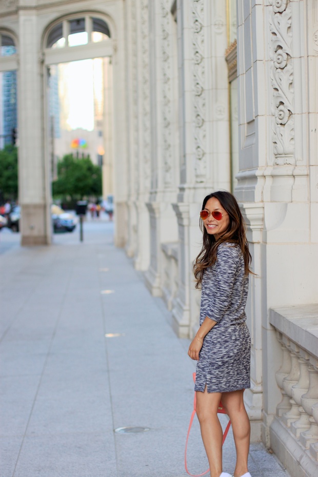 superga sneakers, danielle nicole alexa mini, ann taylor dress, ray ban aviators, kendra scott