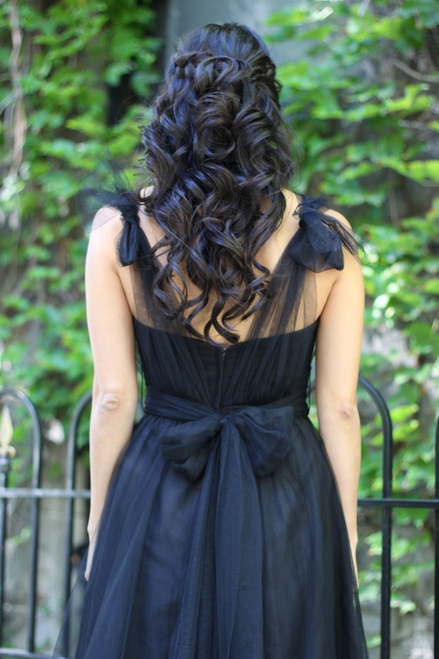 jenny yoo, jenny yoo wren, strapless dress, convertible dress, tulle, little black dress, what to wear to a wedding