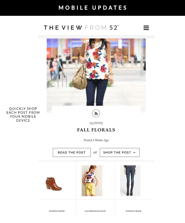 mobile updates, chloe digital, shop the post