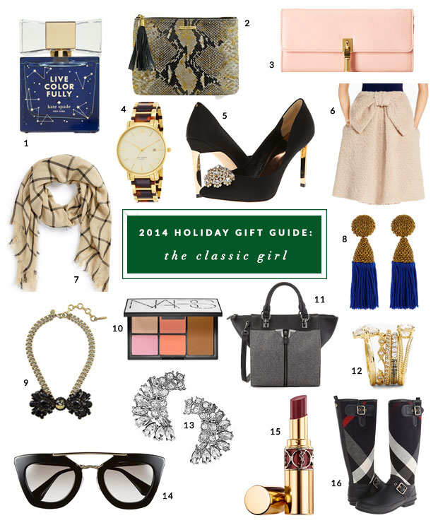 holiday gift guide, gifts for her, gifts for classic girl, girly gifts, blogger gift guide