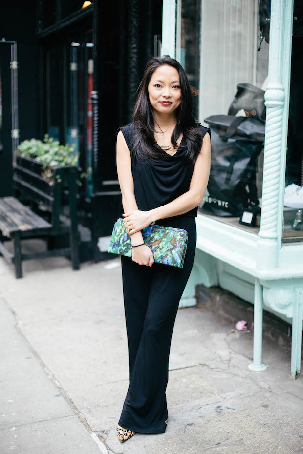 black jumpsuit, holiday styling tips, evening jumpsuit style, holiday style, new york style bloggers