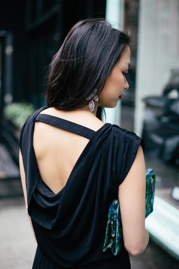 black jumpsuit, holiday styling tips, evening jumpsuit style, holiday style, new york style bloggers