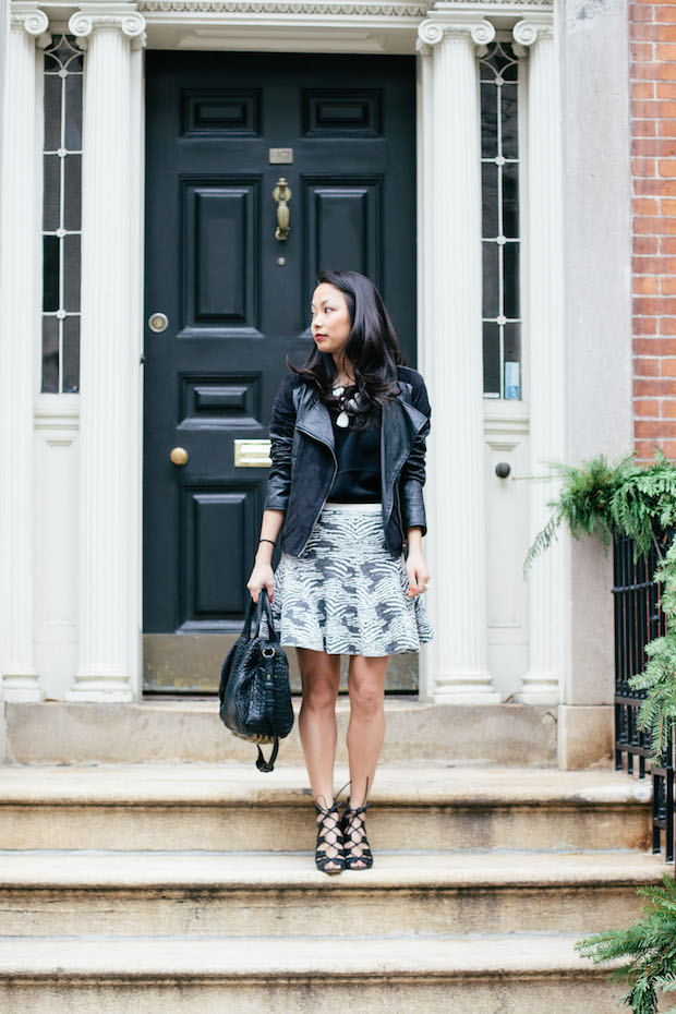 piperlime moments of chic, sabine lace top, townsen skirt, fit and flare skirt, nyc fashion bloggers