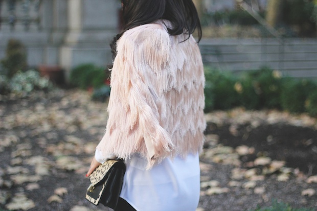 bcbg fringe jacket, fringe, equipment blouse, christine petric, the view from 5 ft. 2, style bloggers, new york bloggers