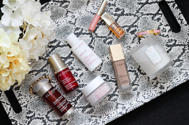 clarins, fresh face, spring beauty routine, skincare routine, the view from 5 ft. 2