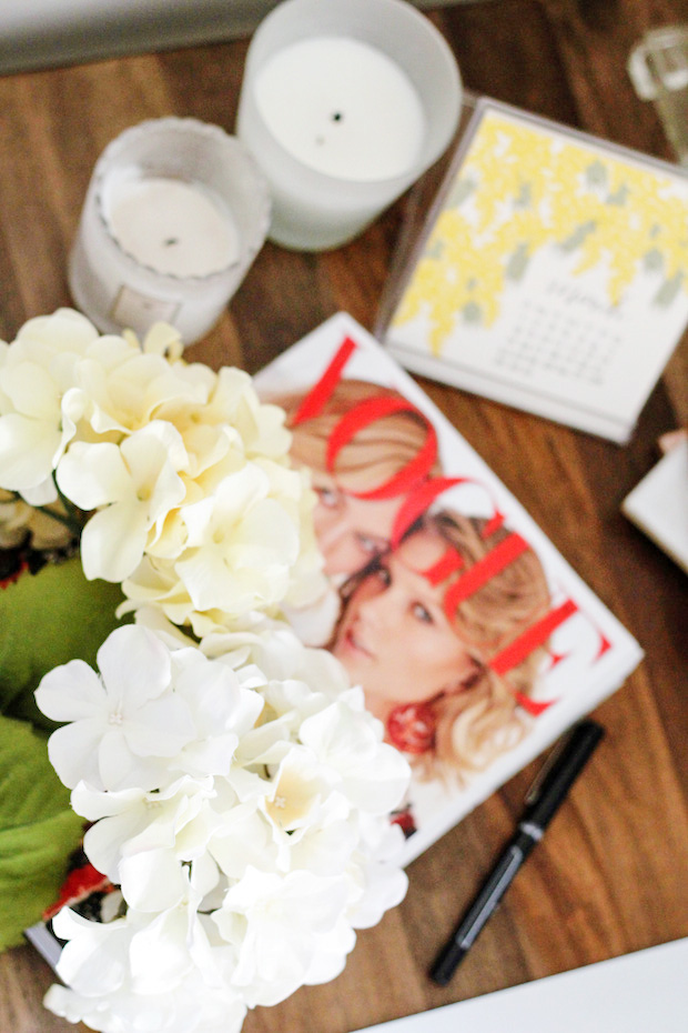starting fresh, peonies, vogue magazine, the view from 5 ft. 2, desk style