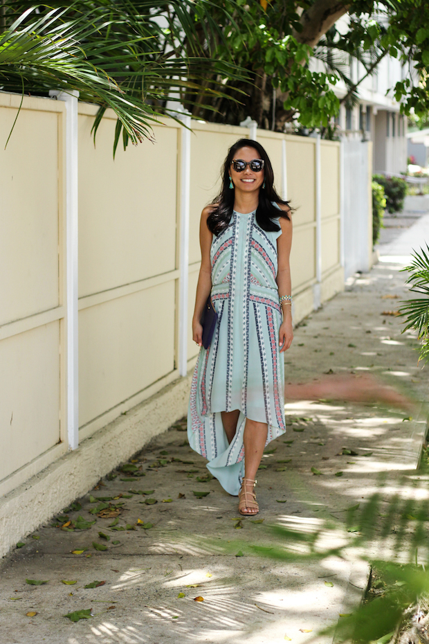 bcbgmaxazria dress, neiman marcus dress, puerto rico, kendra scott, via maya, giginew york