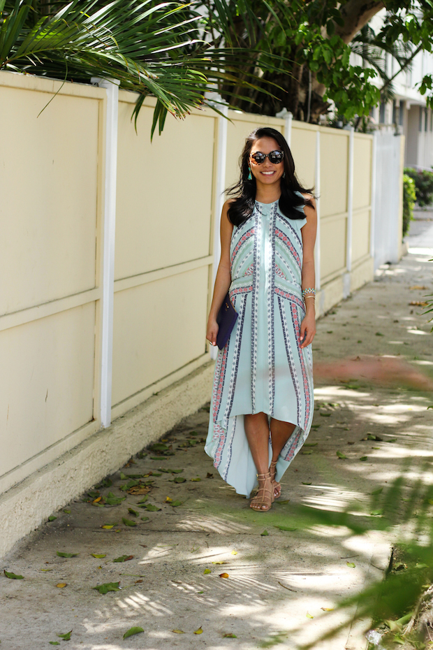 bcbgmaxazria dress, neiman marcus dress, puerto rico, kendra scott, via maya, giginew york