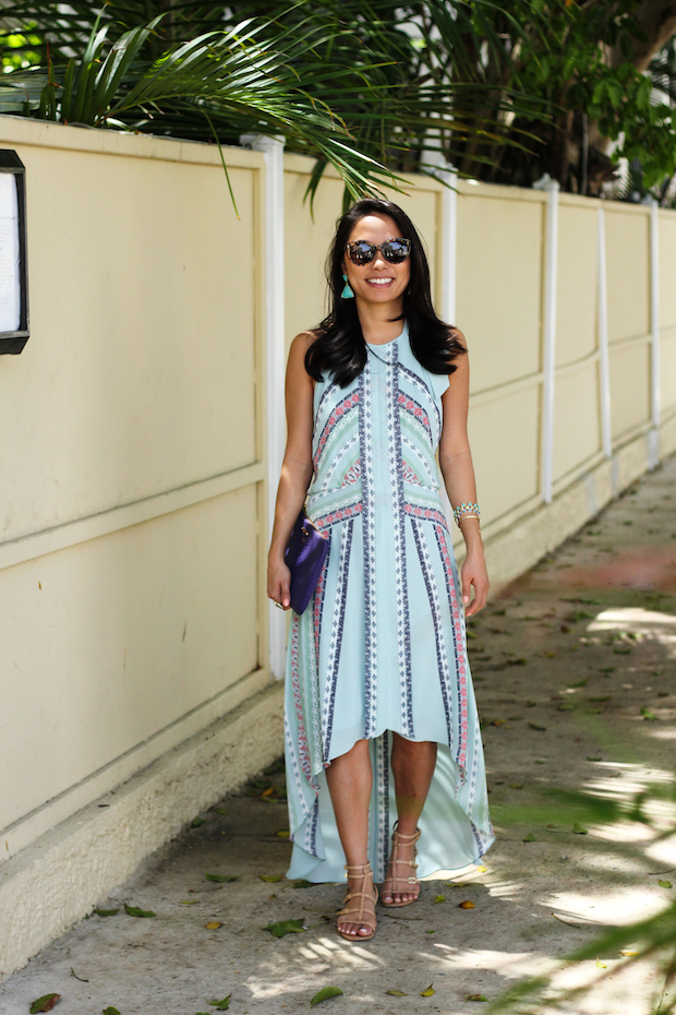 bcbgmaxazria dress, neiman marcus dress, puerto rico, kendra scott, via maya, giginew york