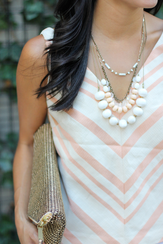 anthropologie, chevron midi top, white jeans, rag and bone, christine petric, the view from 5 ft. 2