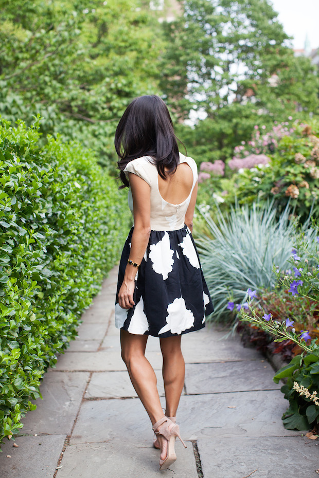 anthropologie dresses, troubadour, contrast study dress, christine petric, the view from 5 ft. 2, anthropologie petites, cocktail dress