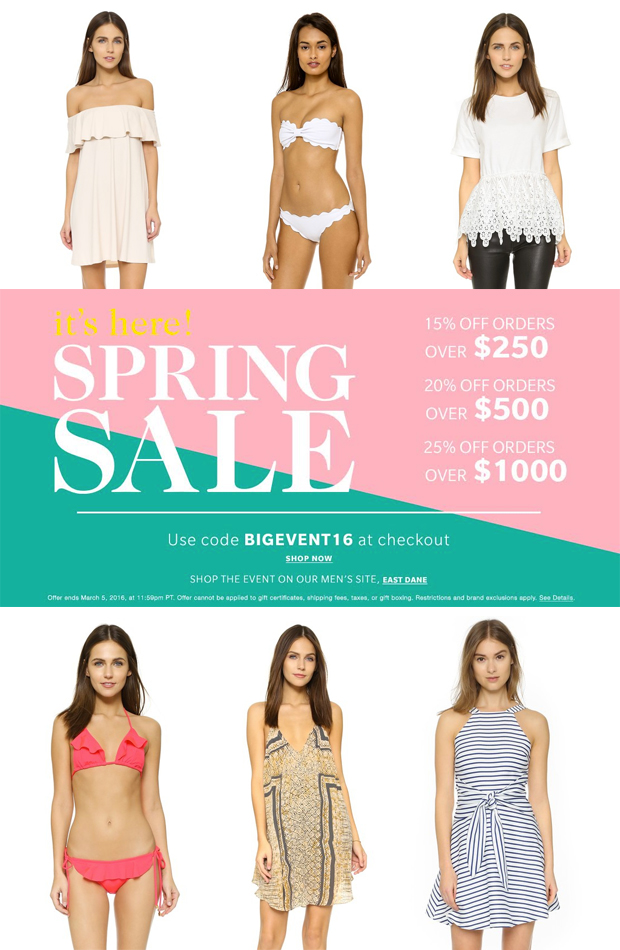 shopbop spring sale, bigevent16