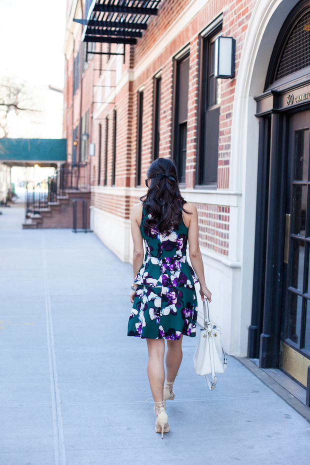 banana republic, floral peplum dress, br classics, christine petric, the view from 5 ft. 2