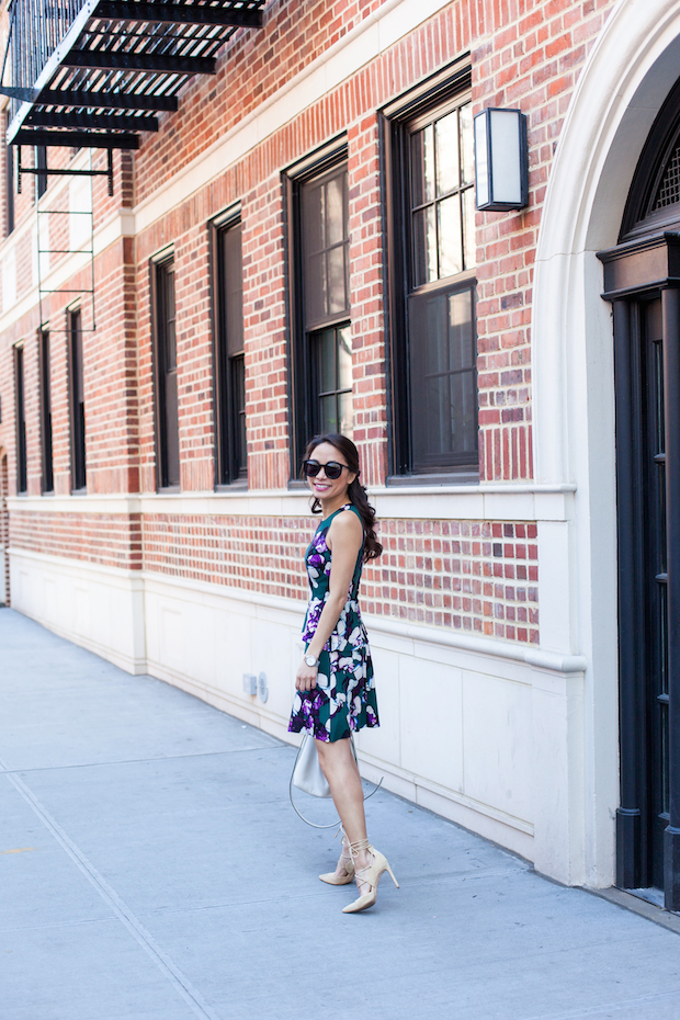 banana republic, floral peplum dress, br classics, christine petric, the view from 5 ft. 2