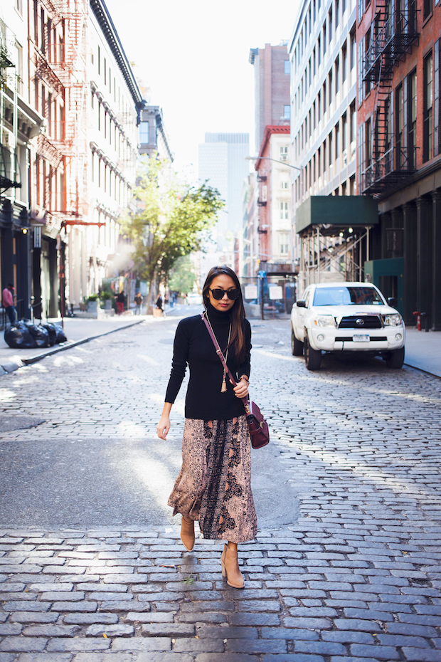 midi skirt, cleobella, southwestern style, the view from 5 ft. 2, petite bloggers, new york city bloggers