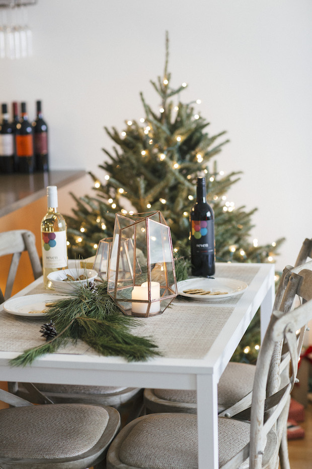 seven daughters wine, holiday entertaining, cheese plate, anthropologie at home