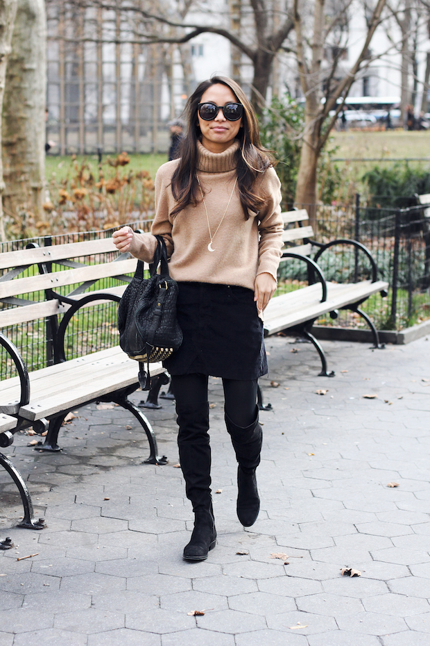 over the knee boots, nordstrom, winter style, cashmere sweaters, christine petric, nyc bloggers, the view from 5 ft. 2