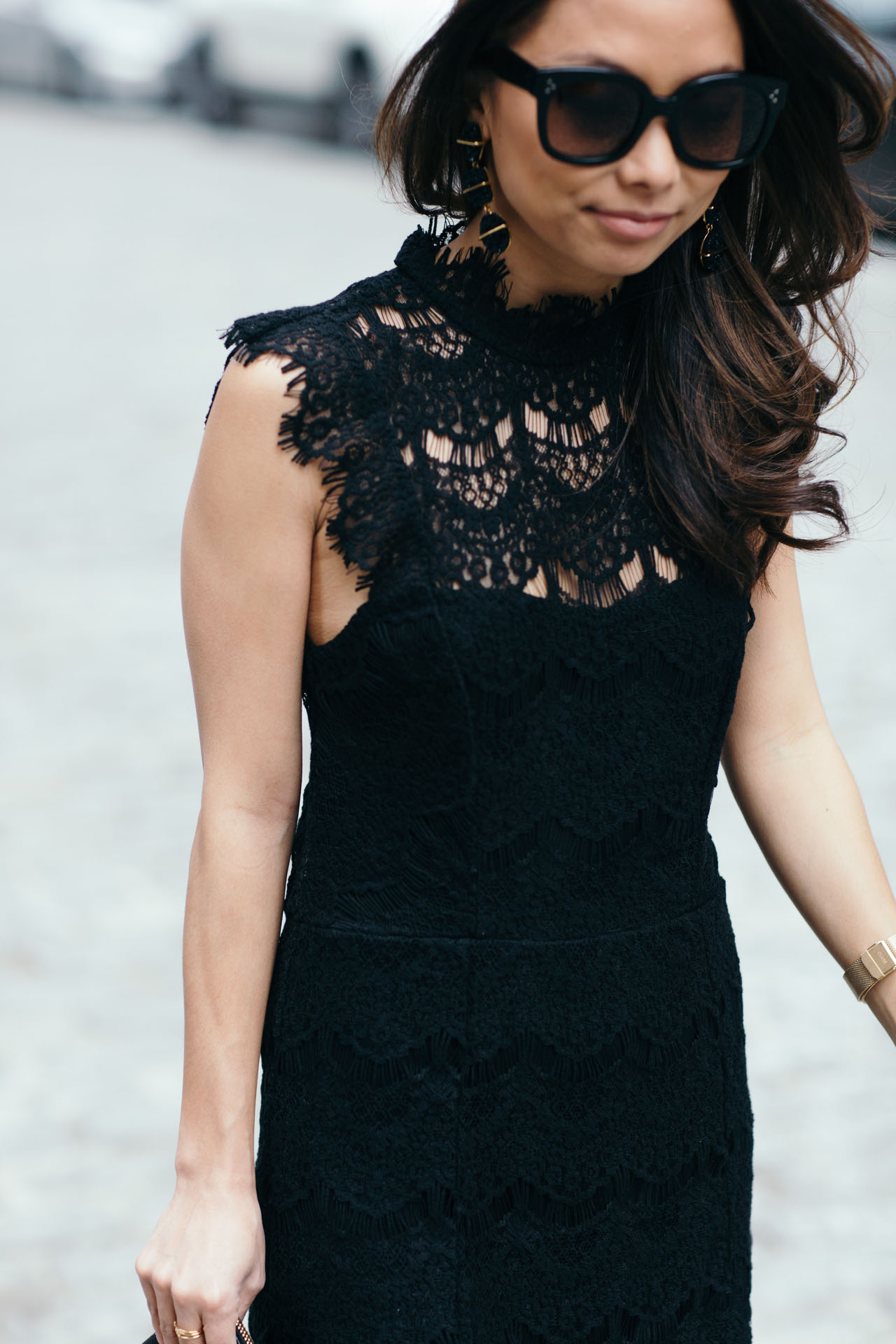 free people, lace dress, lace black dress, dresses under $100, petite bloggers, the view from 5 ft. 2, christine petric