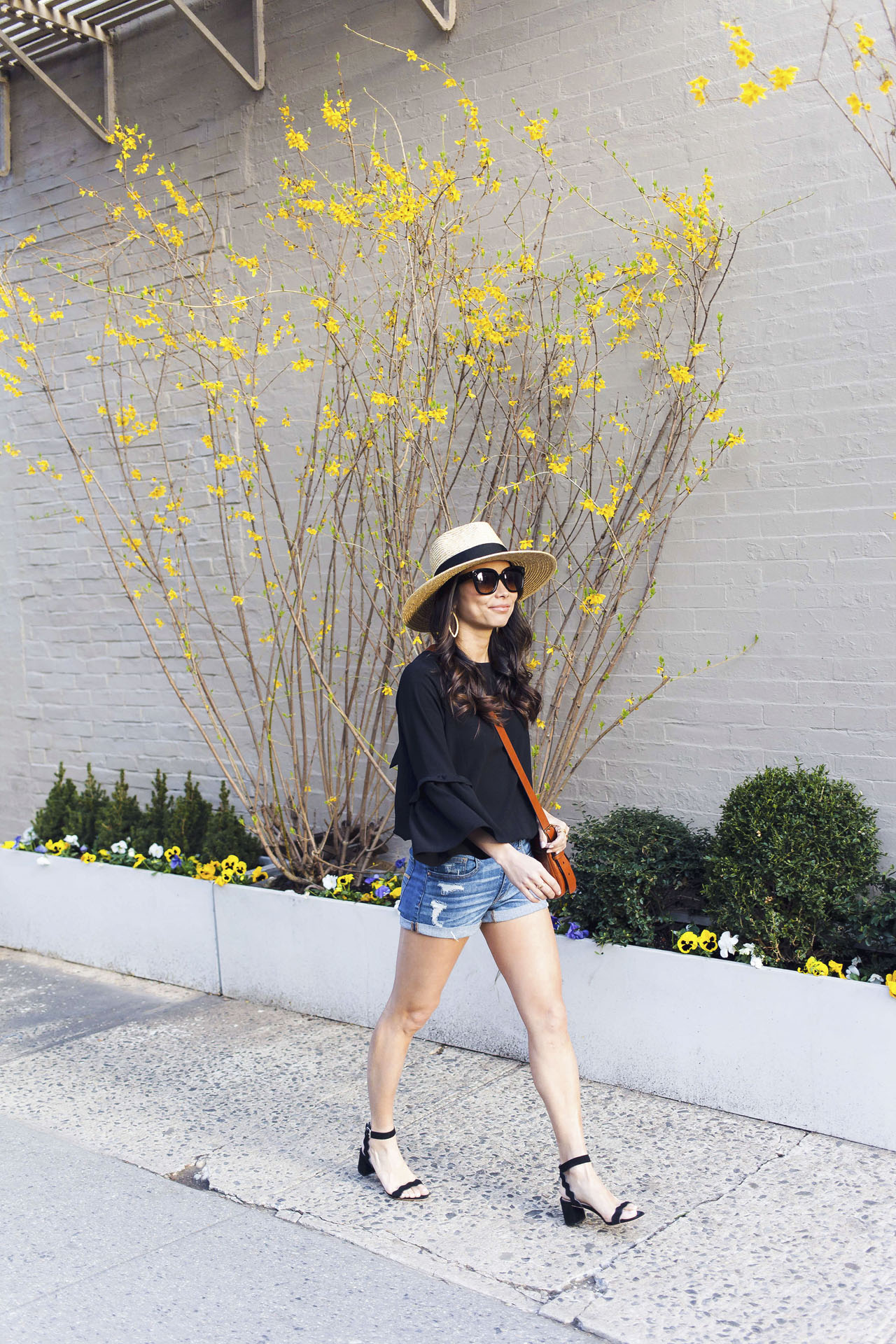 straw hat, summer hats, loeffler randall sandals, petite bloggers, the view from 5 ft. 2