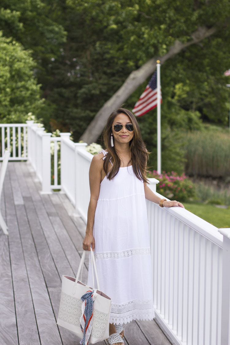 old navy, white dress, 4th of july outfit inspiration, fourth of july