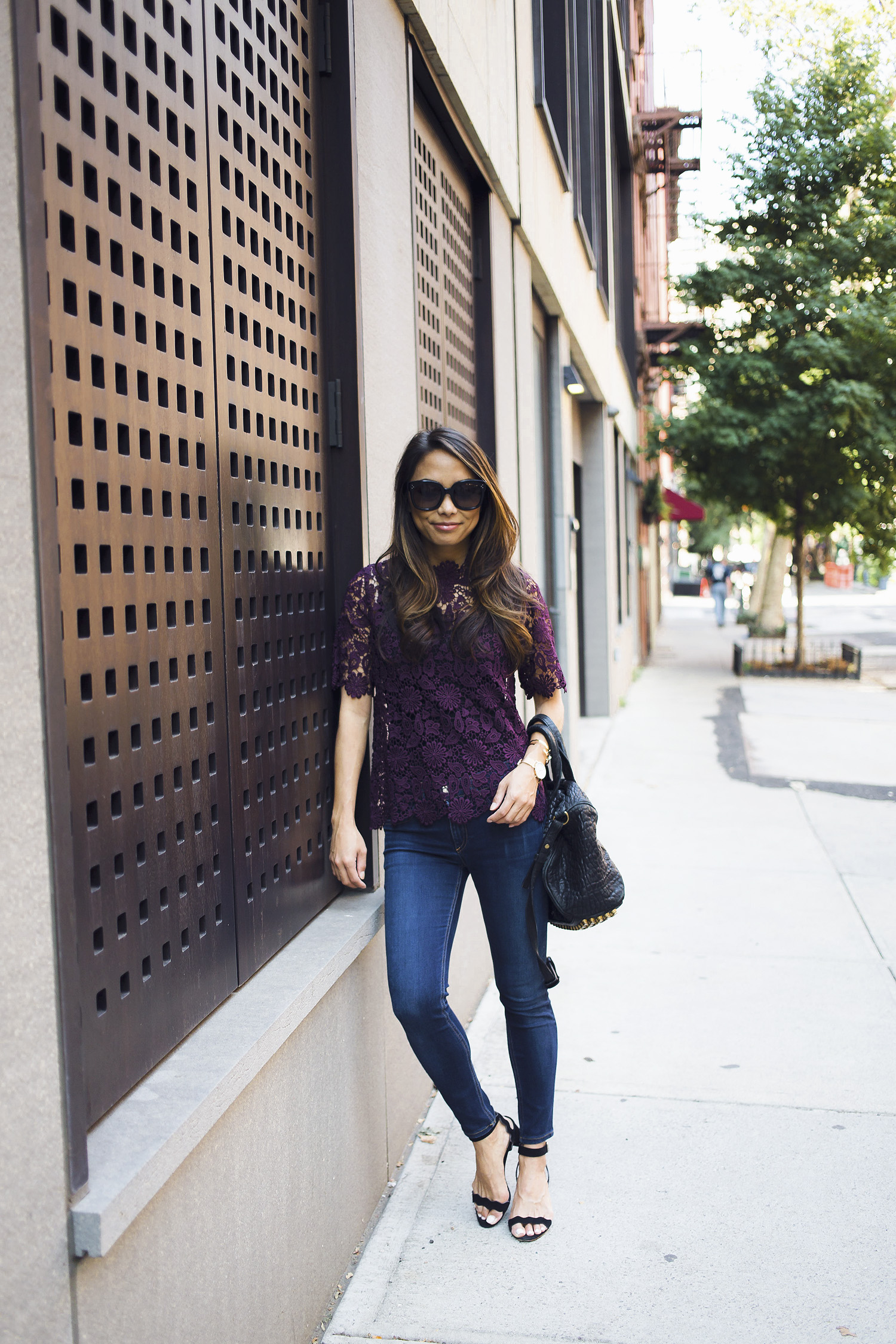 nordstrom lace top, fall outfit ideas