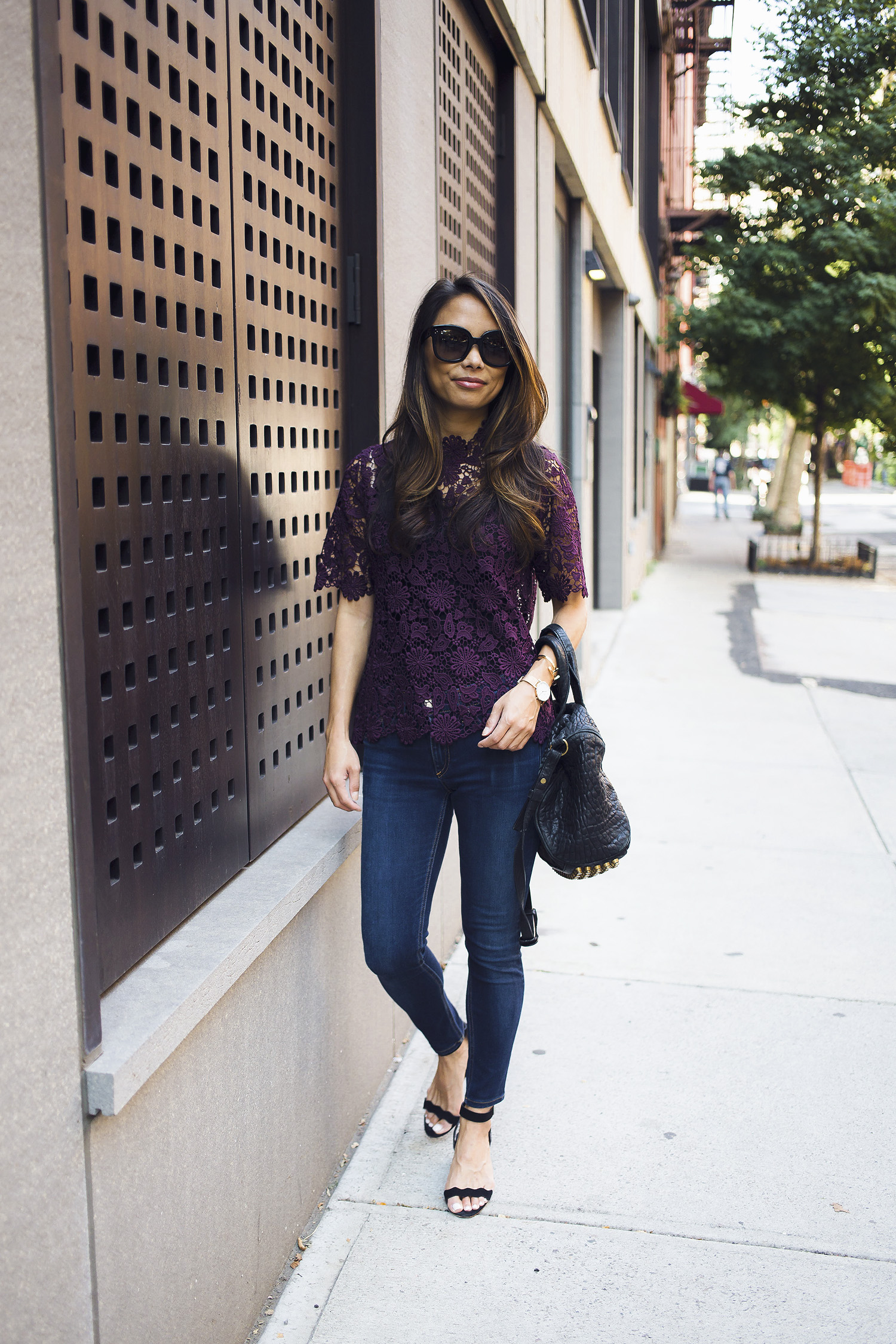 nordstrom lace top, fall outfit ideas