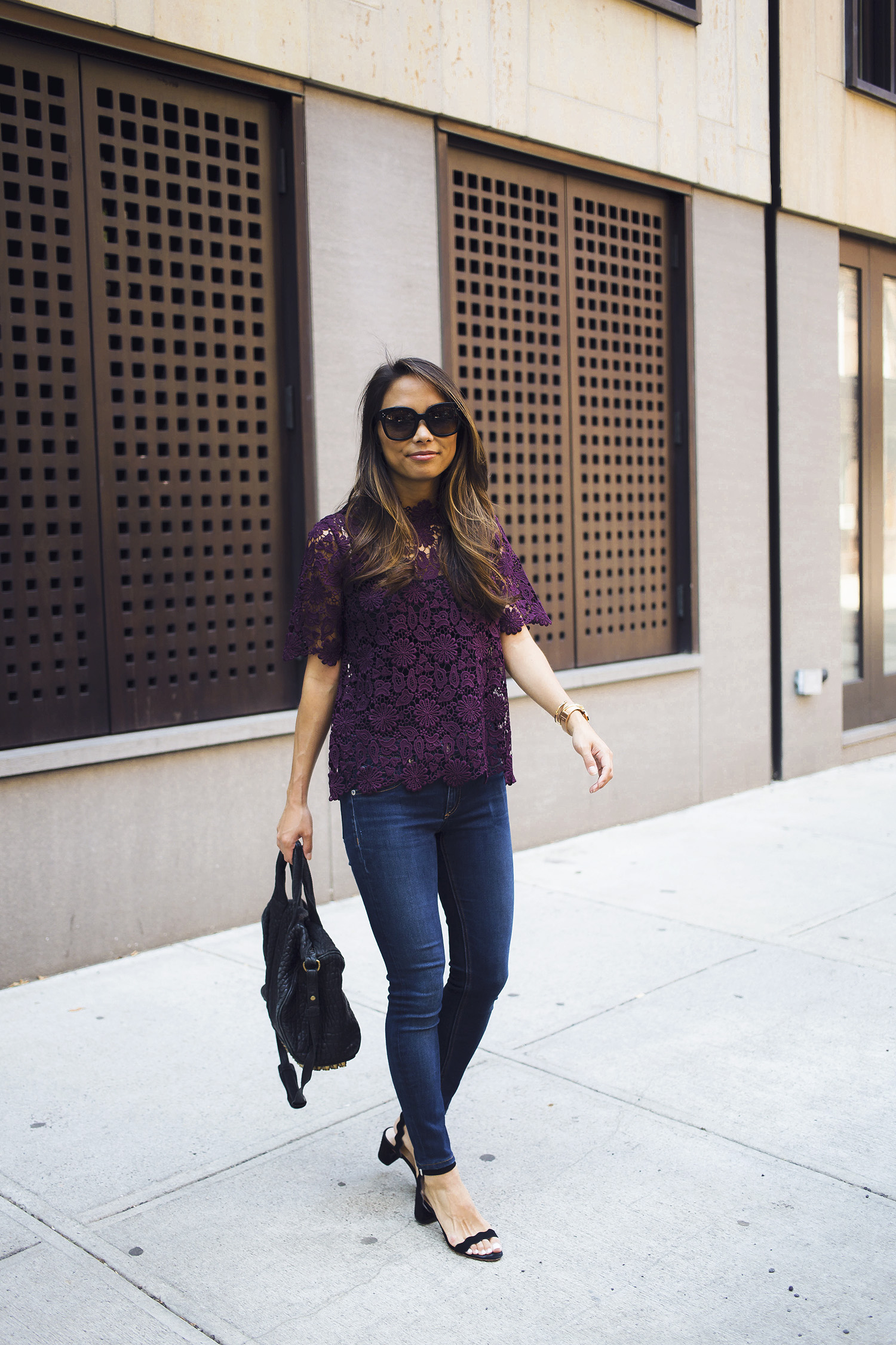 Burgundy Lace Top  The View From 5 Ft. 2