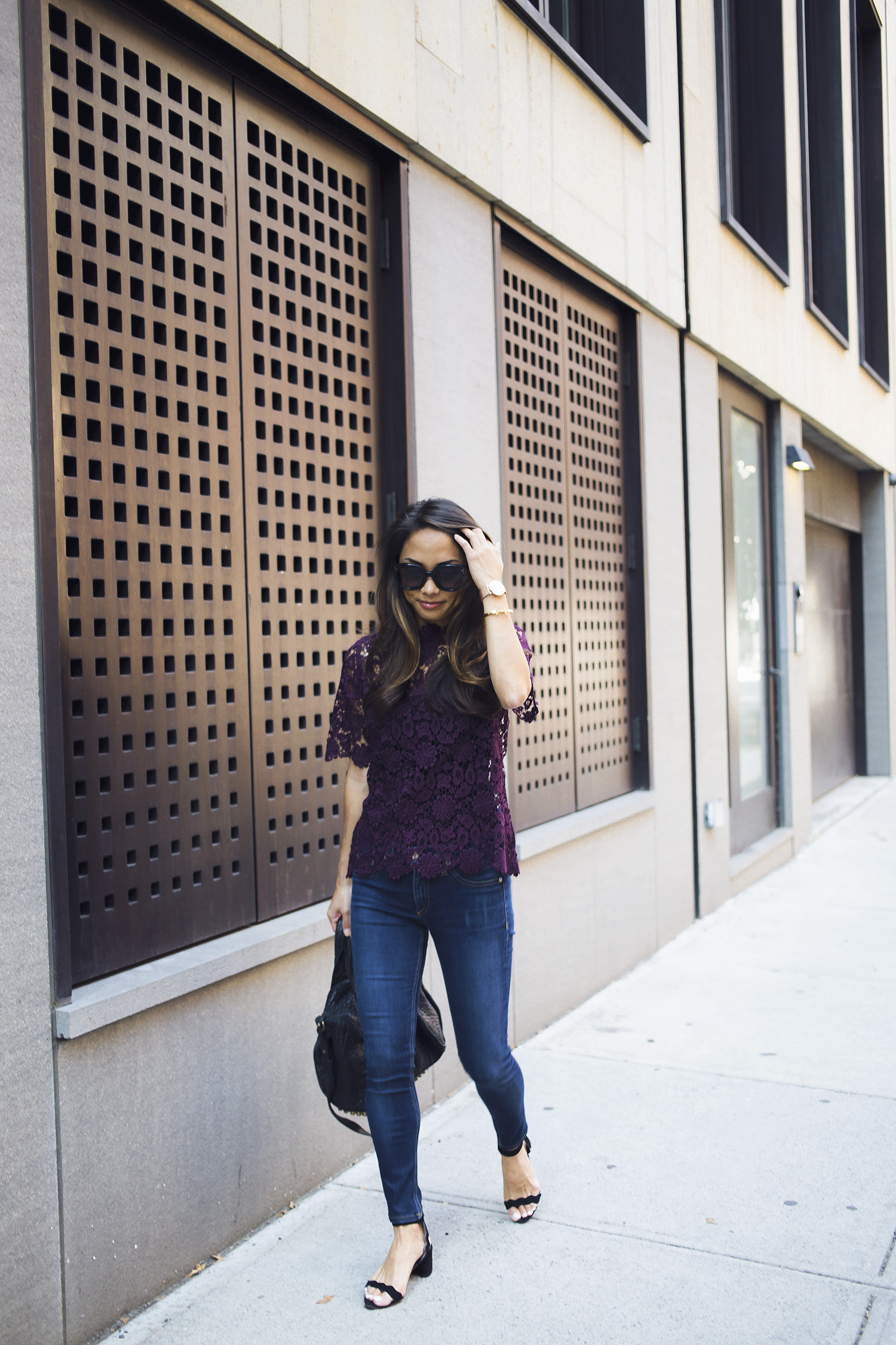 nordstrom lace top, fall outfit ideas