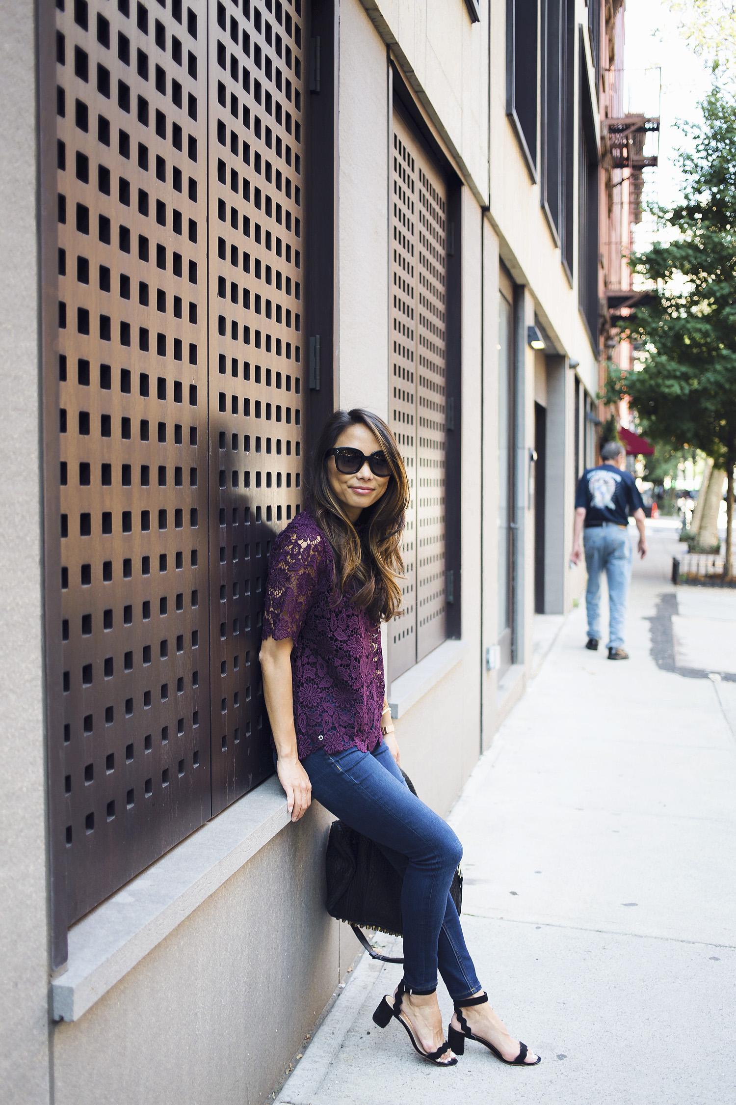 nordstrom lace top, fall outfit ideas