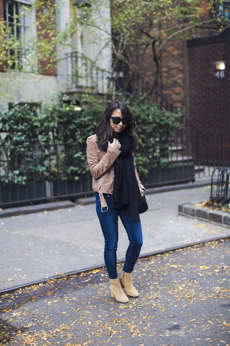 scarves under $50, nordstrom, booties, suede moto jacket