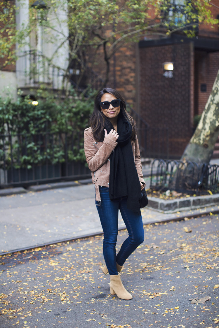 scarves under $50, nordstrom, booties, suede moto jacket