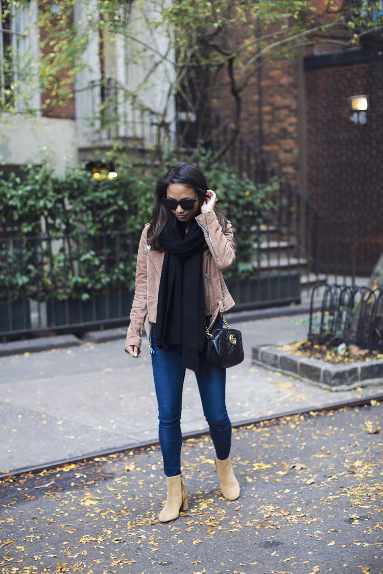 scarves under $50, nordstrom, booties, suede moto jacket