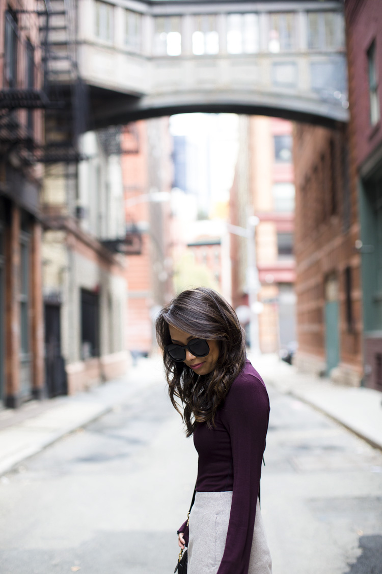 aritzia skirt, wilfred skirt, turtleneck, stuart weitzman boots, over the knee boots, winter style