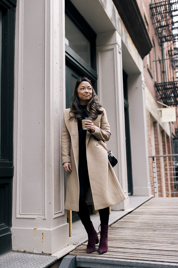 camel coat, club monaco coat, winter coats, booties, petite style, petite bloggers