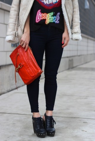mirrored aviators, ray ban, muscle tee, lisa frank, bomber jacket