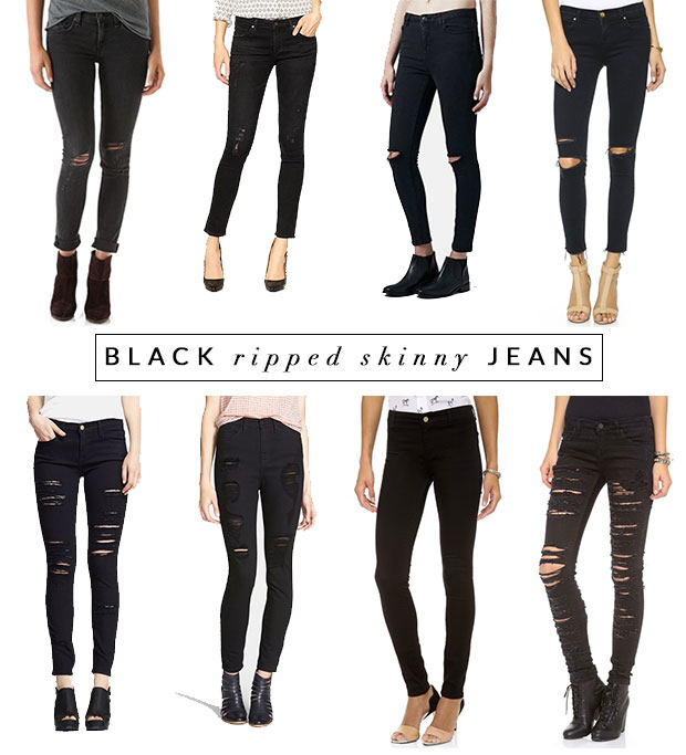 Black Ripped Skinny Jeans | The View From 5 ft. 2