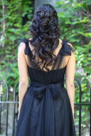 jenny yoo, jenny yoo wren, strapless dress, convertible dress, tulle, little black dress, what to wear to a wedding