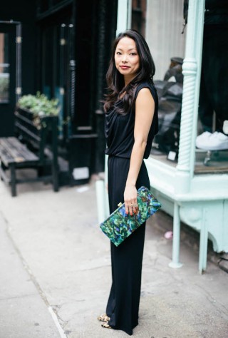 black jumpsuit, holiday styling tips, evening jumpsuit style, holiday style, new york style bloggers